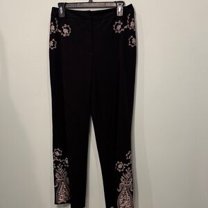 Vintage Spenser Jeremy embroidered wide dress pants Size 8P